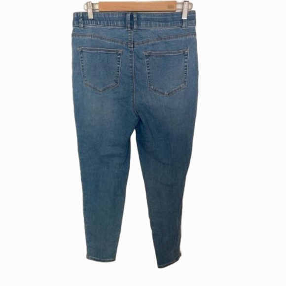 Knox Rose Denim side tribal boho embroidered pattern denim jeans pants size 12 - Picture 7 of 7